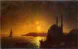 Ivan Aivazovsky. View of Constantinople by Moonlight.