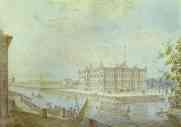 Fedor Alekseev. View of the Mikhailovsky Castle in St. Petersburg.
