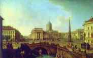 Fedor Alekseev. View of the Kazan Cathedral in St. Petersburg.