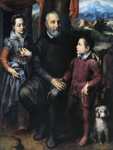 Sofonisba Anguissola. Portrait of Amilcare, Minerva and Asdrubale Anguissola.