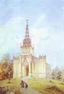 Alexander Brulloff. Church of St. Catherine in Pargolovo.