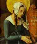 Hans Baldung. The Nativity. Detail.