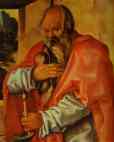 Hans Baldung. The Nativity. Detail.