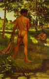 Frédéric Bazille. The Fisherman with a Net.