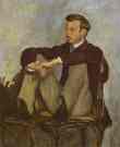 Frédéric Bazille. Portrait of Pierre-Auguste Renoir.