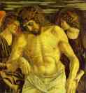 Giovanni Bellini. Dead Christ Between Two Angels (Panel of St. Vincent Ferrar Polyptych).