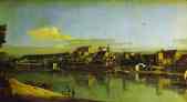 Bernardo Bellotto. Pirna Seen from the Right Bank of the Elbe.