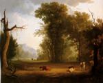 George Caleb Bingham. Landscape with Cattle.