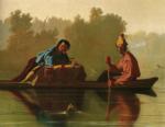 George Caleb Bingham. Fur Traders Descending the Missouri. Detail.