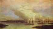 Alexey Bogoliubov. Battle of Gangut on 27 July 1714.