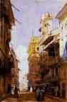Richard Parkes Bonington. The Corsa Saint' Anastasia, Verona, with the Palace of Prince Maffet.