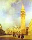 Richard Parkes Bonington. Piazza San Marco, Venice.