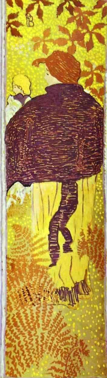 Pierre Bonnard. Woman in a Blue Pelerine.