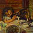 Little Girl with a Cat.