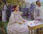 Victor Borisov-Musatov. Self-Portrait with Sister.