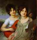 Vladimir Borovikovsky. Portrait of Princess A. G. Gagarina and Princess V. G. Gagarina.