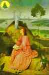Hieronymus Bosch. St. John the Evangelist on Patmos.