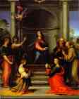 Fra Bartolommeo. The Annunciation, with Saints Margaret, Mary Magdalen, Paul, John the Baptist, Jerome and Francis.