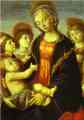 Alessandro Botticelli. Madonna and Child, Two Angels and the Young St. John the Baptist.