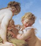 François Boucher. Venus at Vulcan's Forge. Detail.