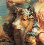 François Boucher. Rape of Europa. Detail.