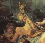 François Boucher. Rinaldo and Armida. Detail.