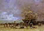Eugène-Louis Boudin. Return of the Terre-Neuvier.