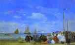 Eugène-Louis Boudin. Beach Scene, Trouville.