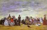 Eugène-Louis Boudin. Beach at Trouville.