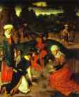 Dieric Bouts the Elder. Gathering Manna (From the Eucharist Altar).