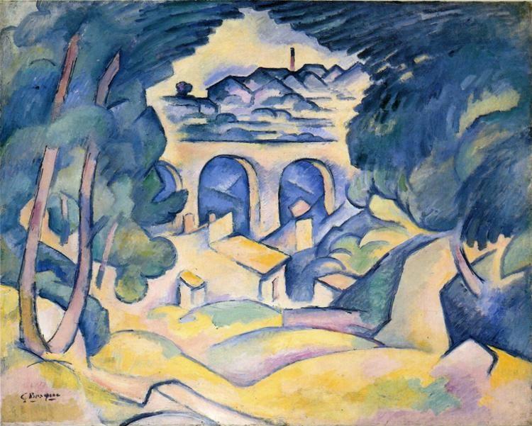 Georges Braque. Viaduct at L'Estaque / Le Viadue de L'Estaque.