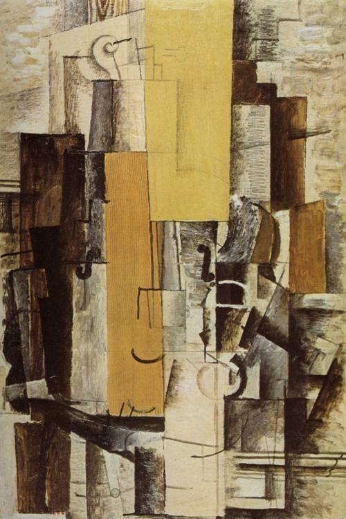 Georges Braque. Violin and Glass.