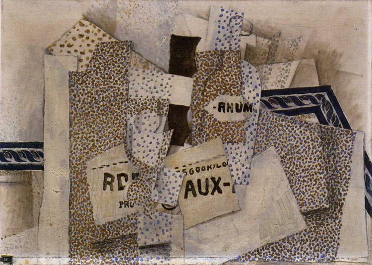 Georges Braque. Bottle of Rum.