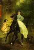 Karl Brulloff. Rider. Portrait of Giovanina and Amacilia Pacini, the Foster Children of Countess Yu. P. Samoilova.