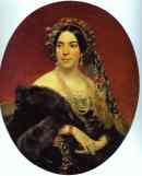 Karl Brulloff. Portrait of Princess Z. A. Volkonskaya.