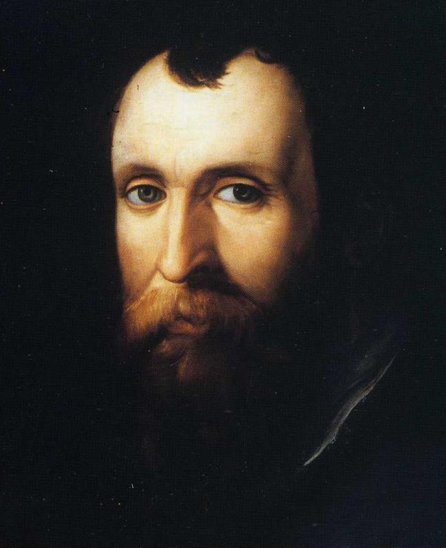 Agnolo Bronzino. Portrait of Luca Martini. Detail.