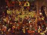 Pieter Bruegel the Elder. The Fight between Carnival and Lent.