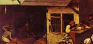 Pieter Bruegel the Elder. The Flemish Proverbs. Detail.