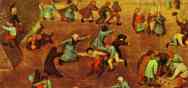 Pieter Bruegel the Elder. Children's Games. Detail.