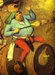 Pieter Bruegel the Elder. The Fight between Carnival and Lent. Detail.