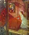 Sir Edward Burne-Jones. The Annunciation. The Flower of God.