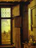 Robert Campin. St. Barbara. Detail.