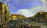 Canaletto. A Regatta on the Grand Canal.