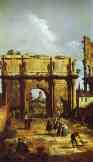 Canaletto. Rome: the Arch of Constantine.