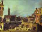 Canaletto. Grand Canal: The Stonemason's Yard; Santa Maria della Carità from the Campo San Vidal.