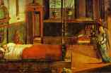 Vittore Carpaccio. Legend of St. Ursula: St. Ursula's Dream. Detail.