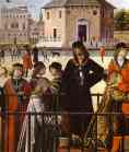 Vittore Carpaccio. The Legend of St. Ursula: The Arrival of the English Ambassadors. Detail.