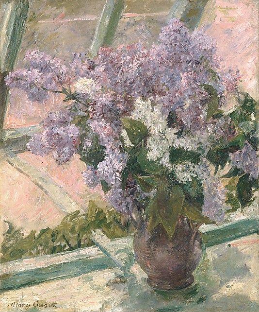Mary Cassatt. Vase of Lilacs (Lilacs in a Window).