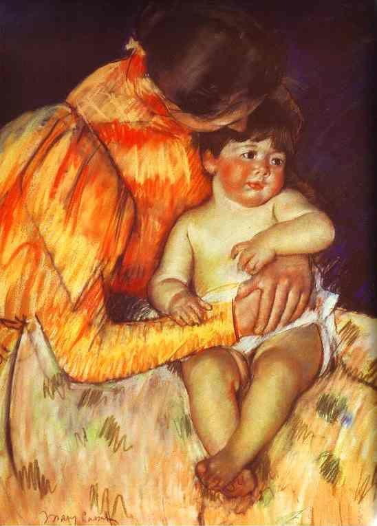 Mary Cassatt. Mother and Child.