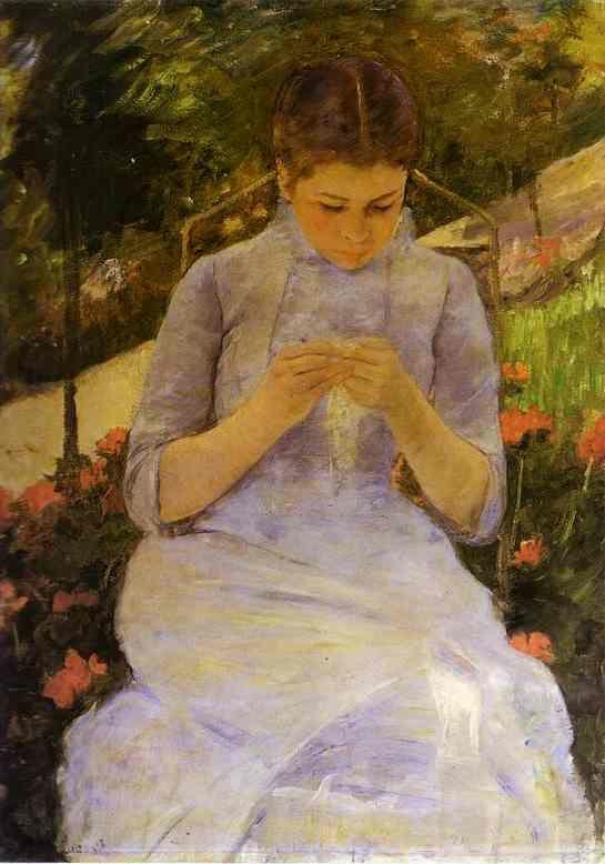 Mary Cassatt. Sewing Woman.